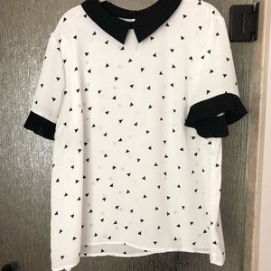 Cece xl Polka Dot blouse